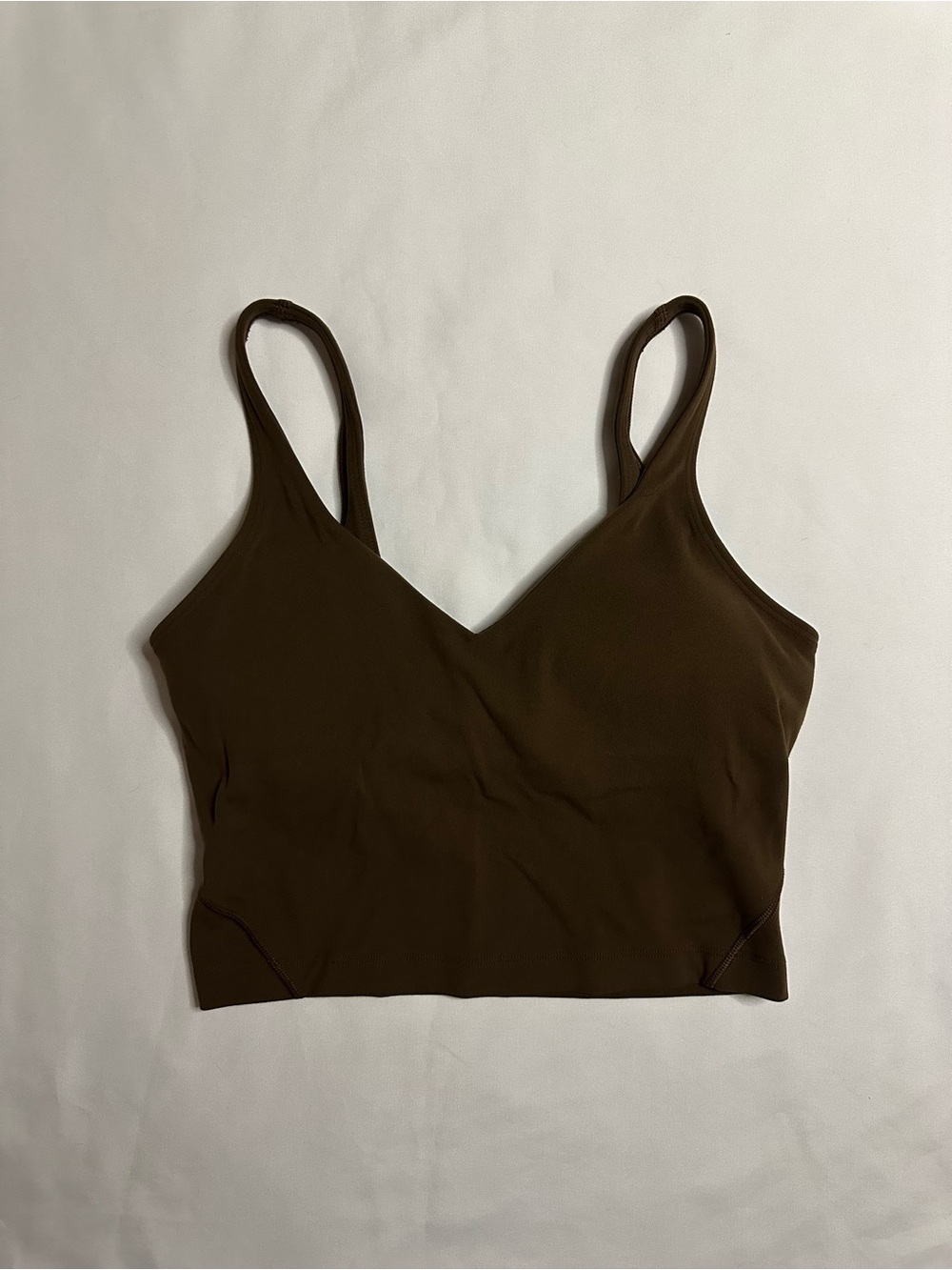 Lululemon Align Padded Crop Tank Dark Brown